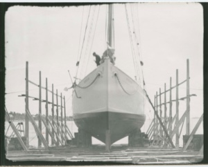 Image: Bowdoin in dry dock